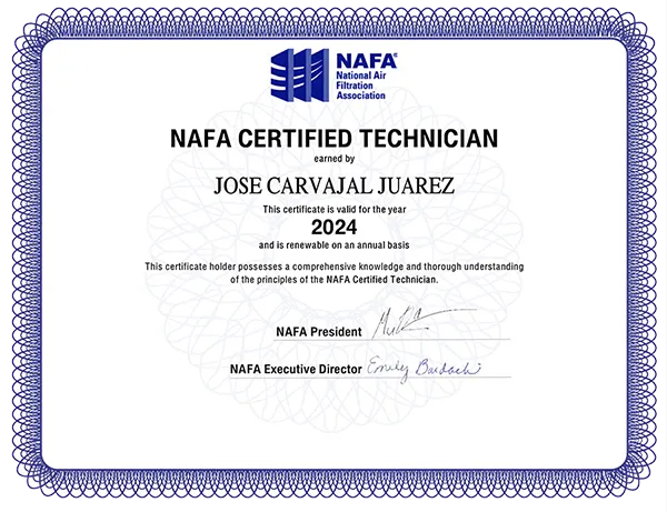 NAFA Certified Technician